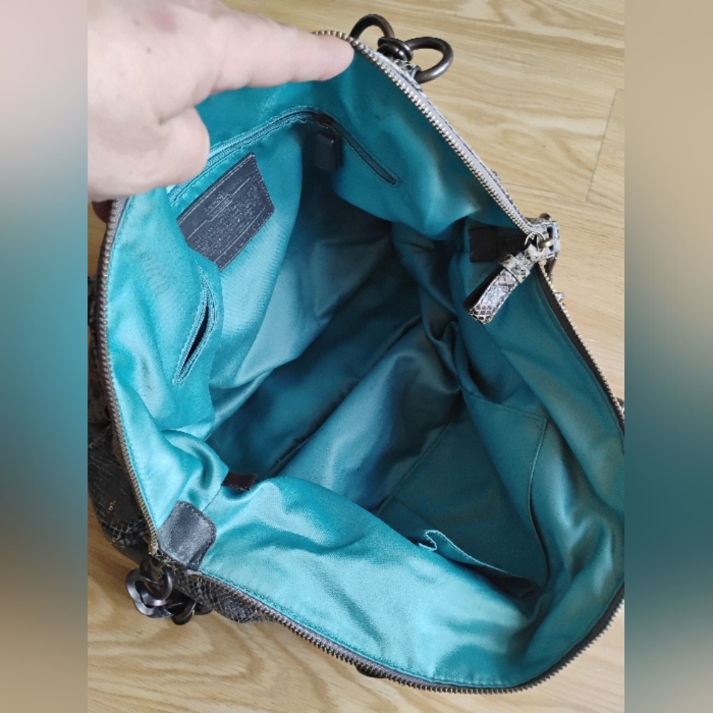 Coach Limited Edition Python Sophia Shoulder Bag - Picture 13 of 13